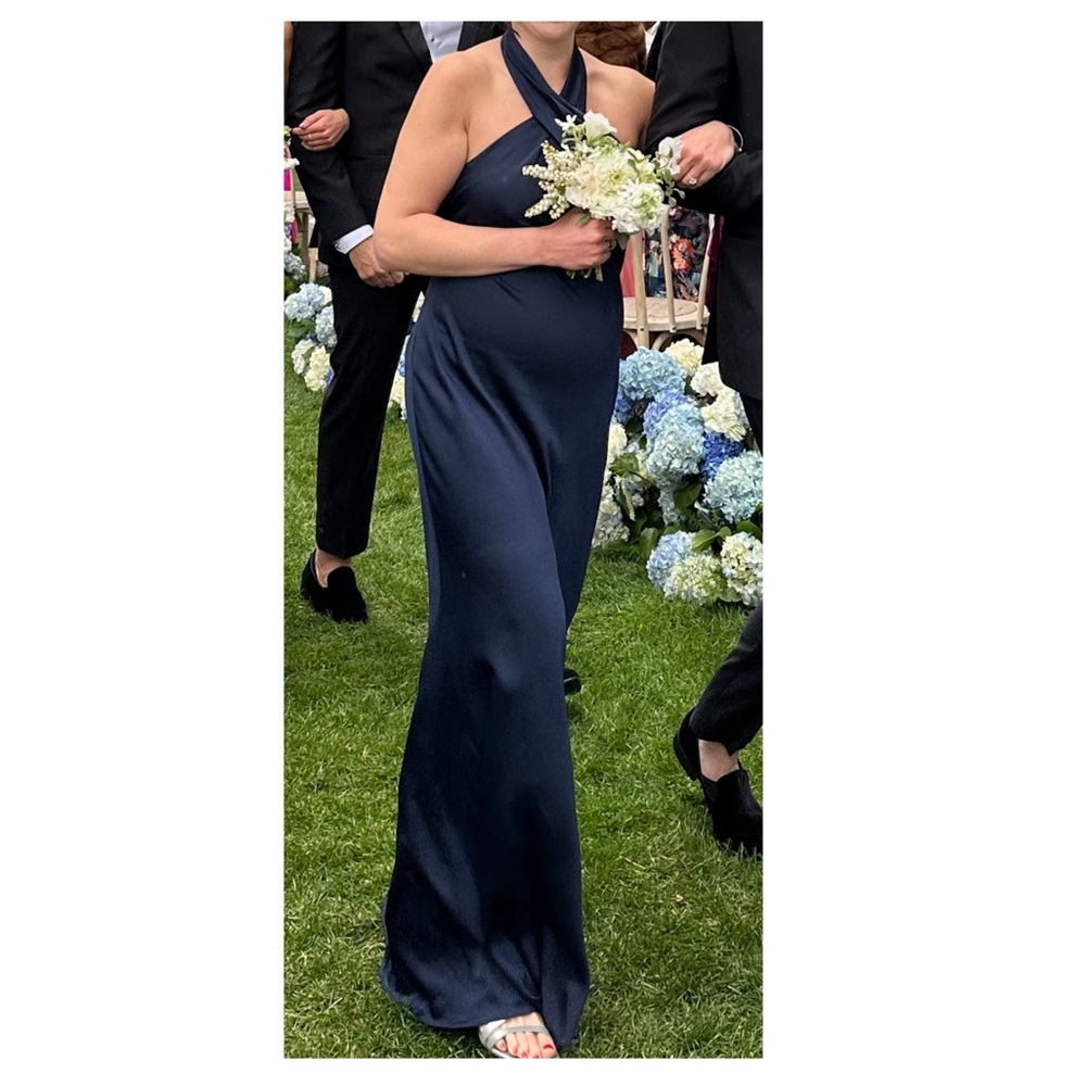 Bhldn Ruby twist midnight size 8 worn once ! Did not have altered